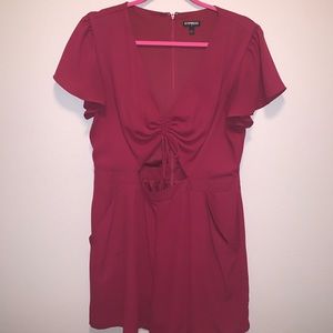 Express red romper.